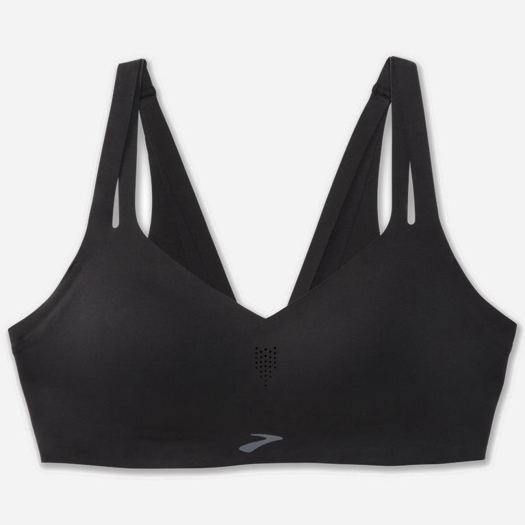 Brooks Dare Strappy NZ - Women's Sports Running Bra - Black (96215-MLWX)